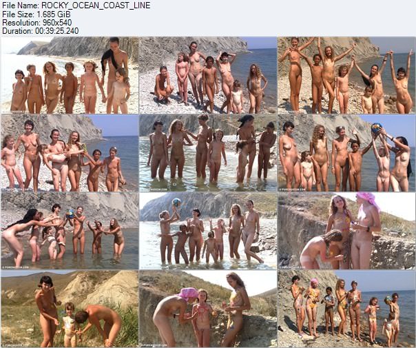 Mädchen Nudisten Video - Rocky Ocean Coast Line [Naturism Online]