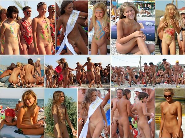 Nackte Nudisten auf dem Strandfoto [Naturism Online]