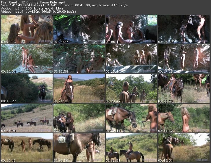 Candid HD Country Horse Ride [Naturism Online]